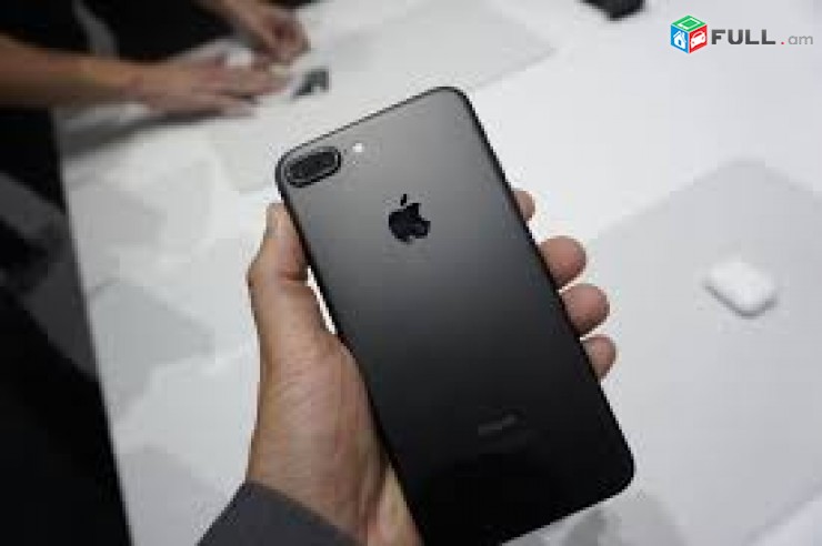 Apple iphone 7+,plus black 32gb original shat lav heraxos, aparik texum 0%