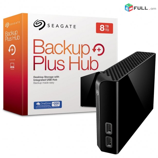 Seagate - Backup Plus Hub EXTERNAL 8 TB HDD USB 3.0 Hard Drive