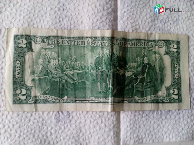 2 դոլարանոց թղտադրամ, 2 dolaranoc, Купюра 2 доллара США 2013 года
