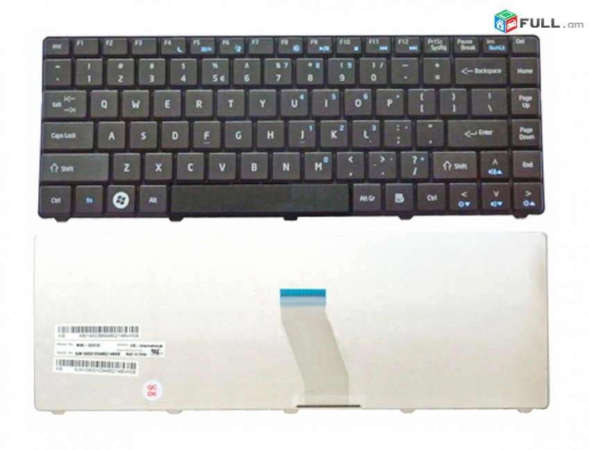 Code Service: Keyboard eMachines D725 - Նոր