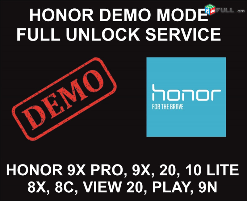 Honor Demo Mode Unlock Service, All Models Supported, Remote