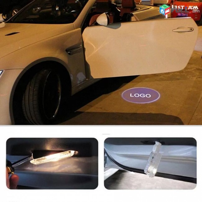 Avtoyi dran taki LED, BMW Մեքենայի դռան լեդ լոգոներ, dran luys BMW Logo, bmw, la