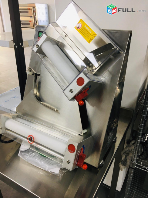 Автоматическая машина для раскатки теста для пиццы, 10-34 см, корпус из нержавеющей стали