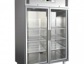 Профессиональный стоячий холодильник с с двумя стеклянными дверями  1200 литра 