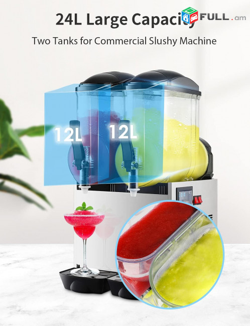 Slush Machine 2X15Ltr Аппарат для приготовления слаш-мороженого