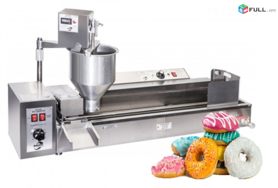 Donats Автоматический аппарат для приготавления  донатсов с 3 насадками разной величины За час он способен выдавать до 600 пончиков