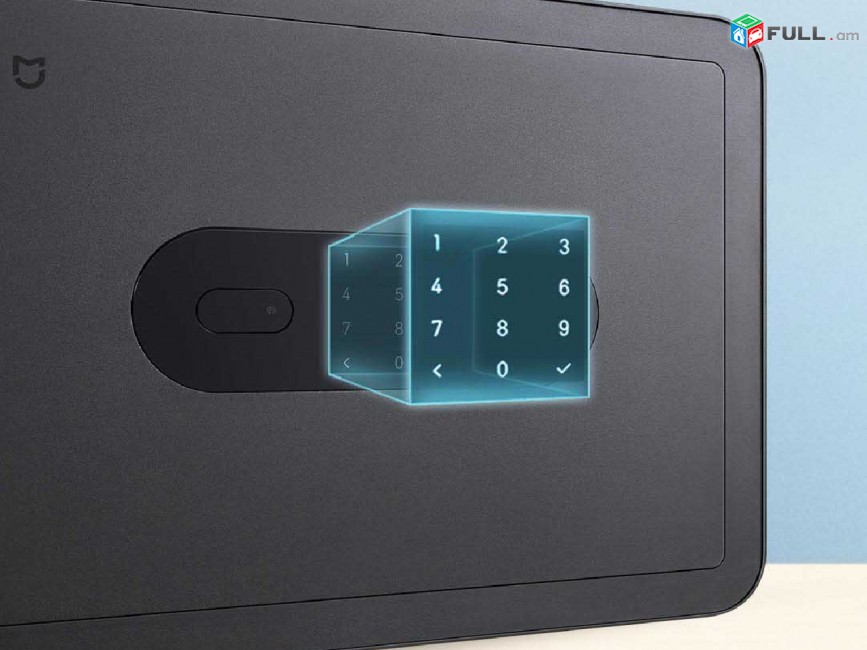 Mijia Smart Safe Deposit Box Dark Grey Умный электронный сейф с датчиком отпечатка пальца էլեկտրոնային պահարան