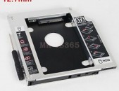 Second hdd caddy universal sata ssd hdd hard drive caddy for dvd-rom optibay