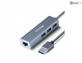 USB to LAN Ethernet USB 3.0 2.0 to RJ45 Hub 10/100/1000M Ethernet Adapter Network Card