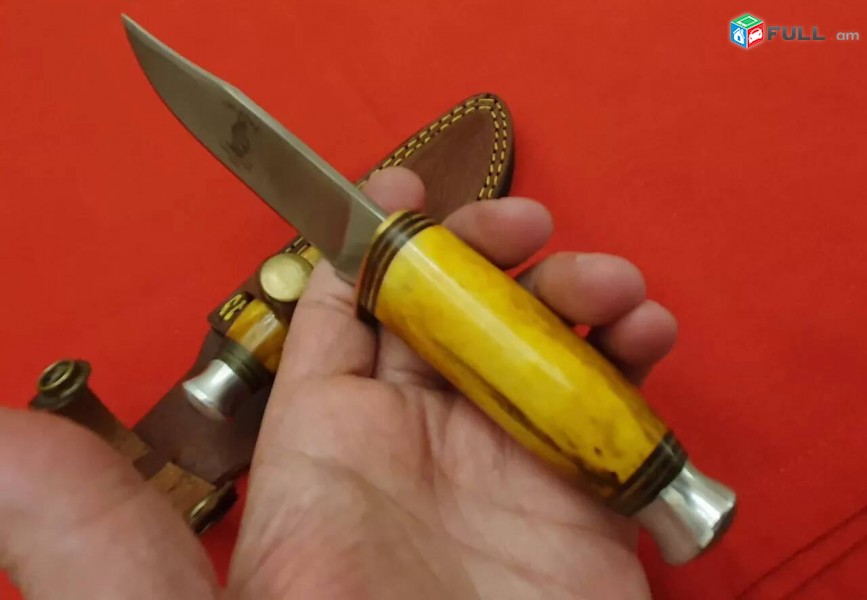 Դանակ որսորդական 2 հատ (Բռնակը ոսկորից) կոդ21
