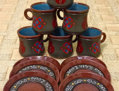 Coffee cups, Սուրճի բաժակներ, Кофейные чашки "Eastern 1 (black) " Armenian ceramic, Հայկական խեցեղեն, Армянская керамика