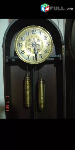 Հնաոճ Ժամացույց Գերմանական, 150 տարեկան, հատակի ժամացույց, jamacuyc hnavoj, hata