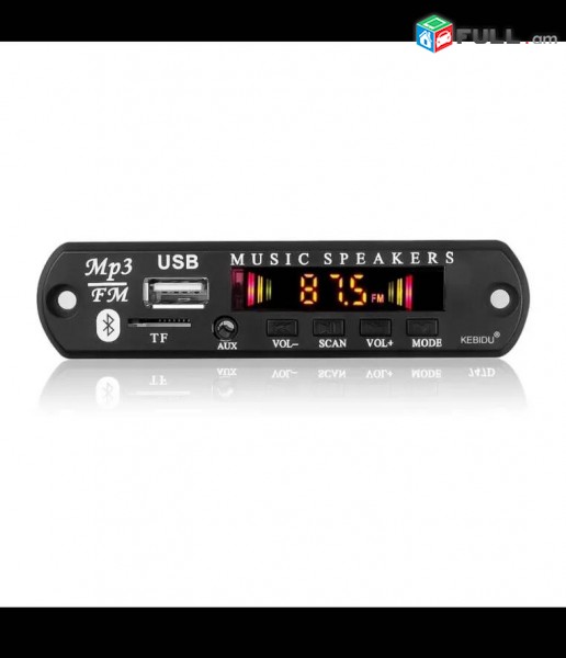 Автомобильный Bluetooth-приемник kebidu 5,0, mp3-плеер, Плата декодера, цветной экран, FM-радио, TF, USB, 3,5