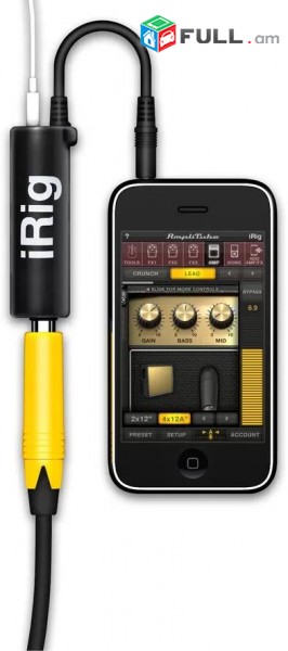 Irig i-rig. original. record mp3 & video sound to android & ios