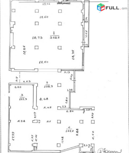 LA04155 Բազմաֆունկցիոնալ գույք Սայաթ-Նովայի պողոտայում կենտրոնում, 1070 ք.մ.