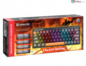 Մեխանիկական խաղային ստեղնաշար DEFENDER MINI BLACK RAVEN mechanical gaming keyboard игровая клавиатура