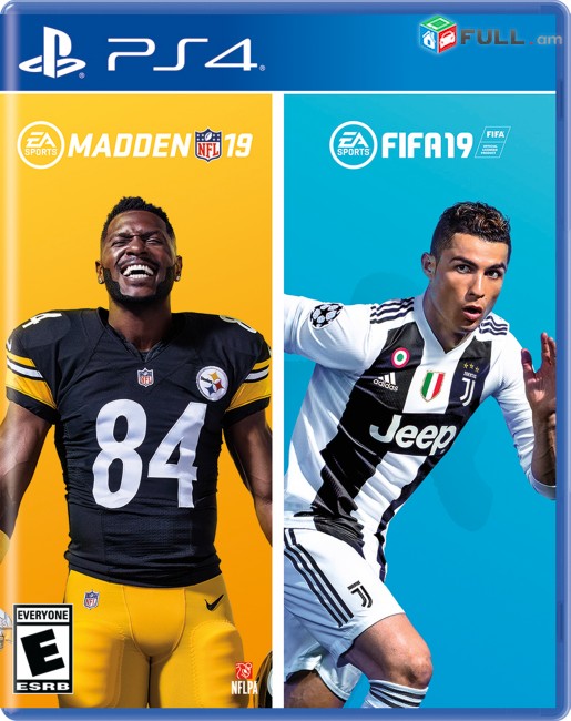 FIFA 19 + Madden NFL 19 PS4 PS5 Playstation դիսկ նոր փակ տուփ disk pak tup
