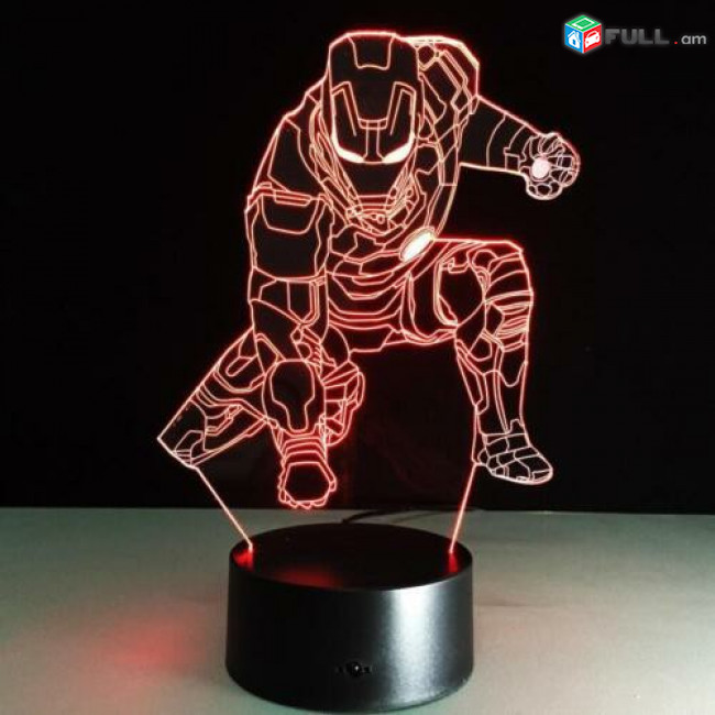 Iron Man 3D լամպ