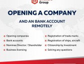 Opening a company and an bank account remotely
