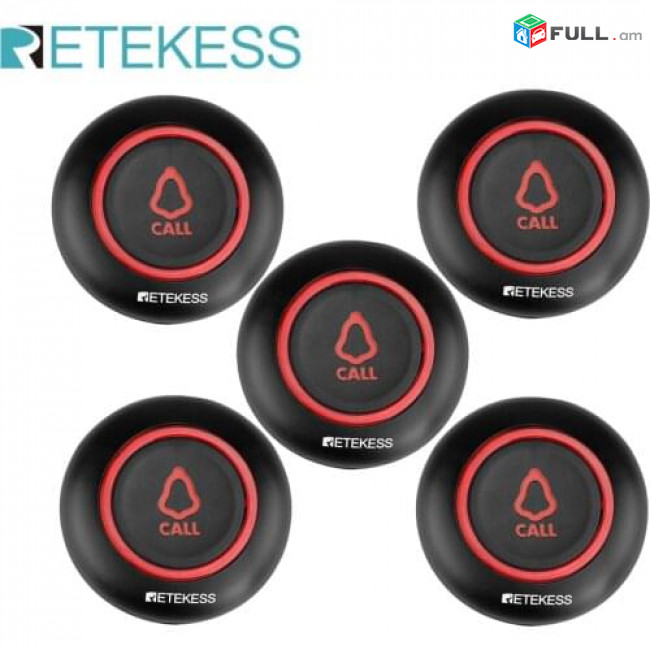 Կանչ համակարգի կնոպկա Retekess TD019 գեղեցիկ և նորավոճ զանգի կնոպկա կոճակներ բարձր որակի