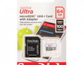 SanDick 64GB Հիշողության քարտ with adapter