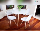 Սեղան Loft, սեղան լոֆթ ոճի խոհանոցի, սրճարանի, աթոռ, стол для кухни из пластика и дерева