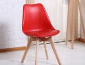 Աթոռ լոֆթ կարմիր փափուկ նստատեղով խոհանոցի համար, стул лофт