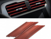20 Pieces Car Air Conditioner Decoration Strip for Vent Outlet (Universal)