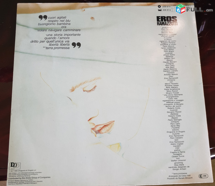 Eros Ramazzotti - Vinyl