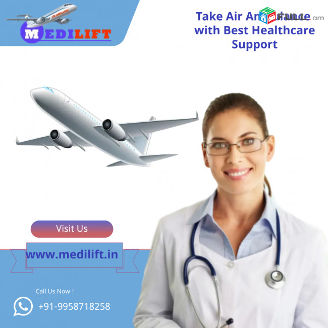 Rescue the Patient by Medilift Air Ambulance in Hyderabad at Anytime