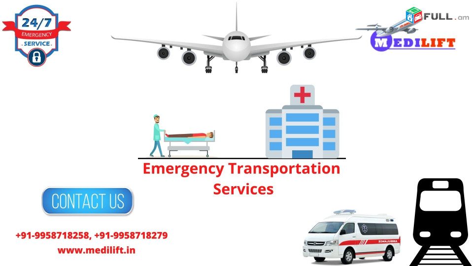 Leading Patient Transportation Offered by Medilift Air Ambulance in Delhi