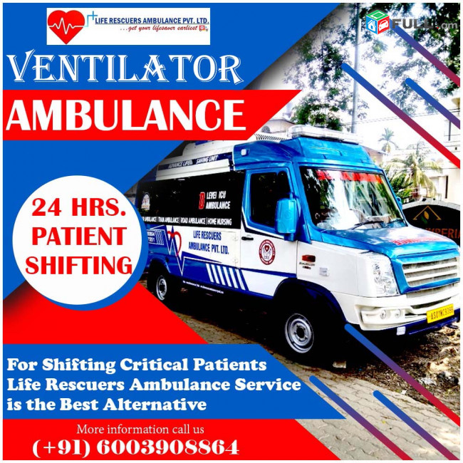 Life Rescuers Ambulance in Guwahati with ICU Setups