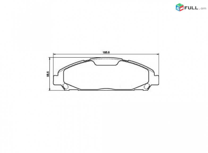 FORD MUSTANG արգելակման կոճղակ դիմացի, Колодки тормозные передние.1310