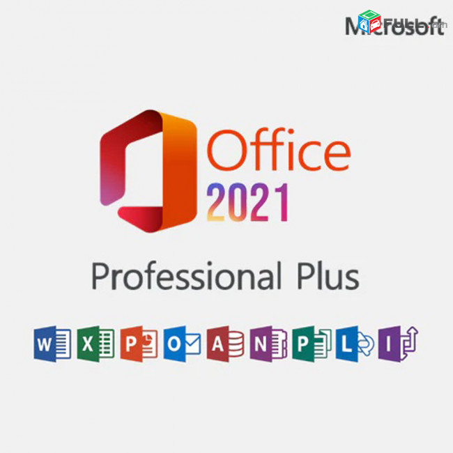 Ключ лицензионный Office 2021, 2019, 2016 Pro Plus Windows Mac