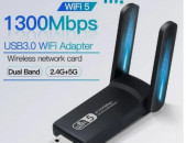 USB 3.0 WiFi ադապտեր WiFi 5 dual band 2G + 5G
