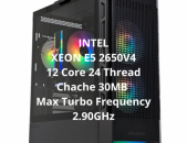 Հզոր համակարգիչ Intel Xeon E5 2650 V4, 12 միջուկ 24 CPU, 14nm, L3 քեշ 30MB, DDR4 16GB Video RX550 4GB GDDR5