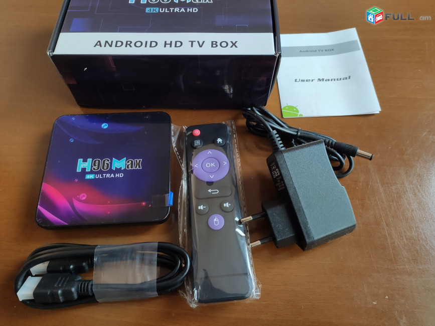 Smart TV box H96 max 4/32gb android 11