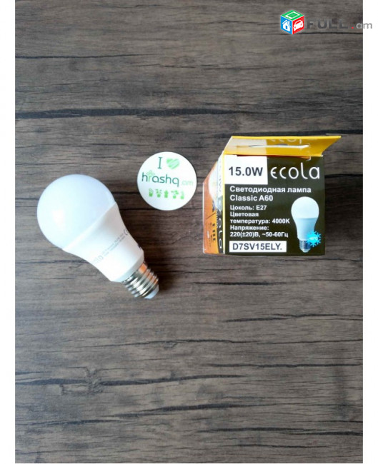Ecola Classic LED Premium 15W A60 220-240V E27 4000K ԿՈՄՊՈԶԻՏ 120x60