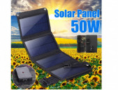 Powerbank Արևային մարտկոց ծալվող USB լիցքավորիչ 50W 5V солнечная складная панель solar panel Powerbank