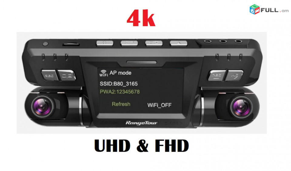 Регистратор Range Tour Dash Cam B80 GPS ADAS տեսախցիկ видеорегистратор CAR DVR CARCAM