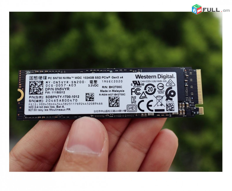 1TB m. 2 SSD Western Digital SN730 NVMe WDC 1024GB 2280 * 3500M/s / - 3100Mb/s 3d nand flash