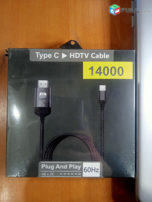 Type C HDTV Cable 4K x 2K 60Hz Кабель Մալուխ