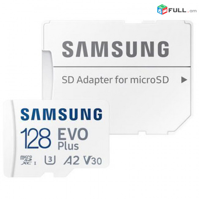 4K 128GB Samsung Evo Plus microSDXC microSD микро միկրո memory card 