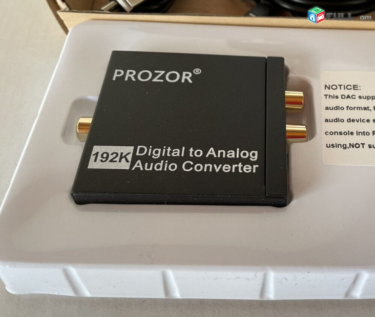 Prozor DAC Audio Digital Converter Optical Toslink & SPDF Coaxial to Analog Audio - конвертер с цифрового