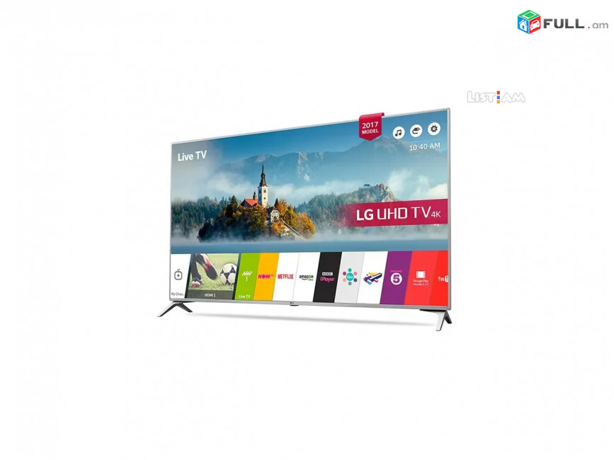 4K մկնիկ պուլտով LG 43UJ651V LED 43" SMART Телевизор TV LED IPS Հեռուստացույց Youtube Netflix
