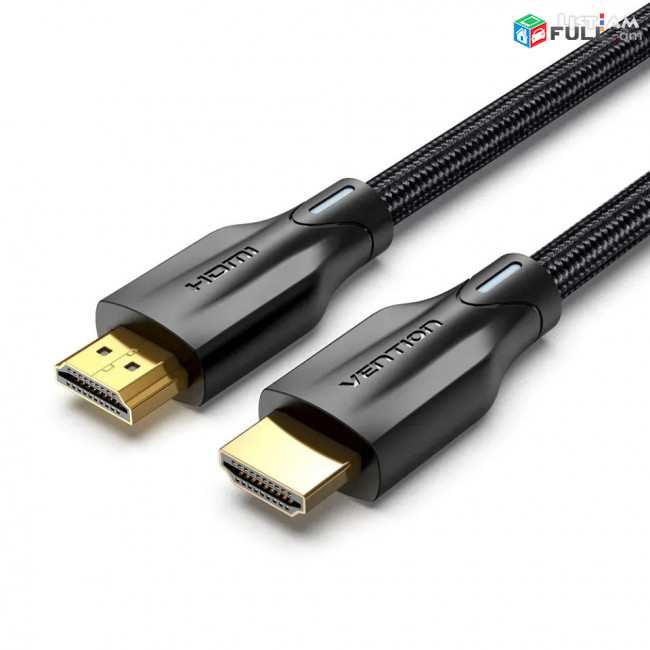 VENTION 8K UHD HDMI Gold 24k Cable 18GB/s speed 3m, 5m - Մուլենապատ ամուր ոսկեպատ կոնտակտով մալուխ Кабель