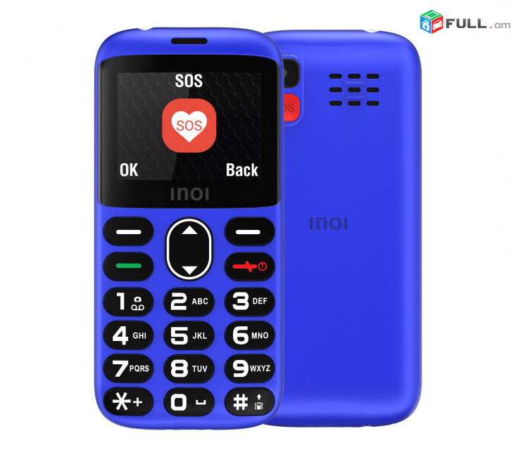 Բջջային հեռախոս INOI 118B 2 SIM հեռախոս phone телефон Մեծահասակների համար