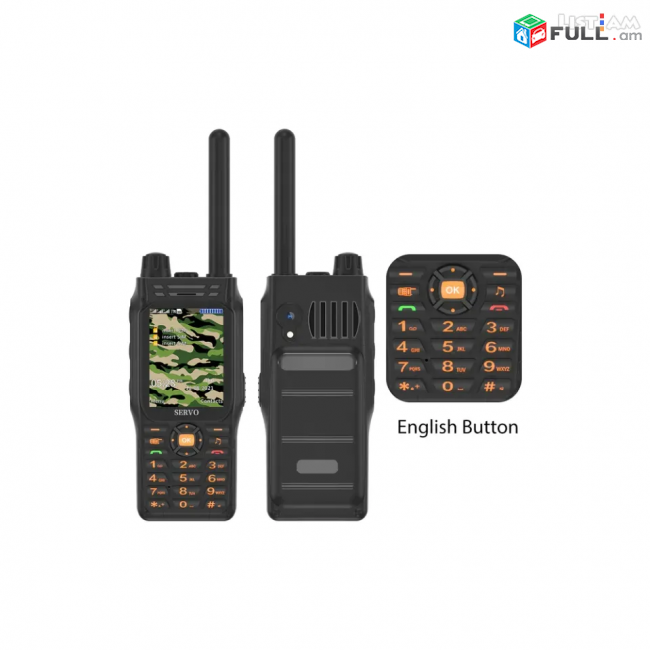 Հեռախոս SERVO F3 Plus 3 SIM-карты телефон 4000mAh 400-470 МГц