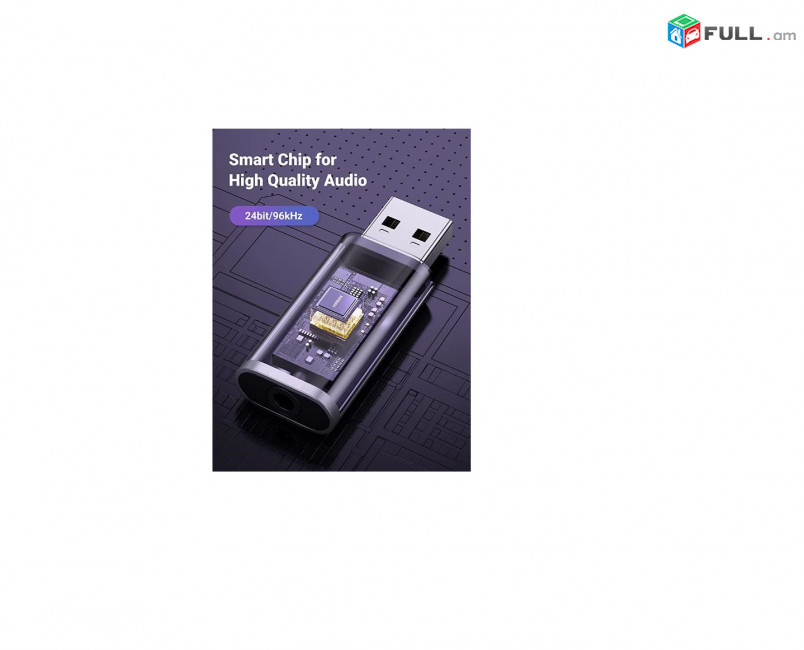 UGREEN USB to Audio Jack USB External Sound Card 3.5mm HK
