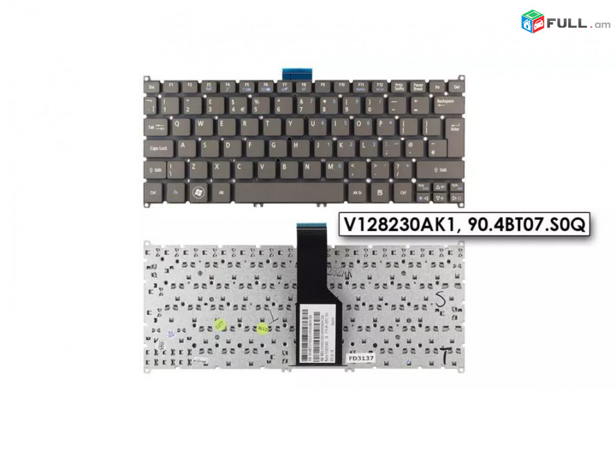 Корпус + keyboard Acer Aspire S3 S3-391 ULTRABOOK S3-951 S5-391 V5 One 756, 725, 752, TravelMate B1 պահեստամաս